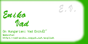 eniko vad business card